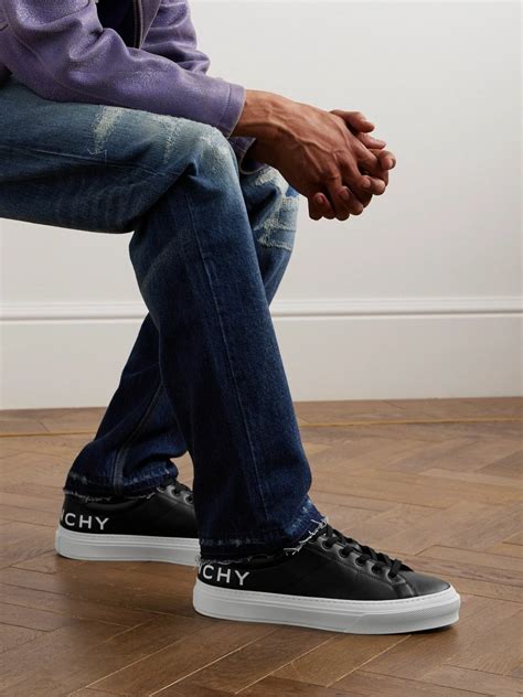 givenchy 4g webbing sneakers in leather|Givenchy city sport leather sneakers.